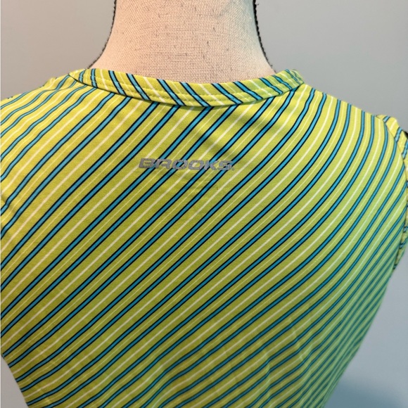 Brooks Green Stripe Running Tank Top Women’s size Medium - Picture 5 of 8